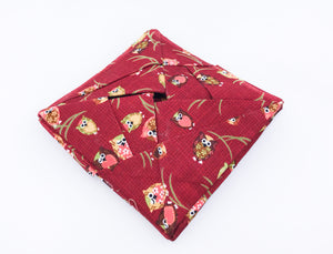 Owl Wallet (navy, red)